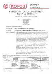 Conformity declaration