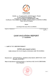 Certification report DIN