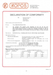 Conformity declaration