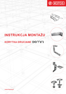 Instrukcja montażu korytka druciane Gemini
