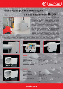 Elektryczna puszka instalacyjna z klasą szczelności IP66