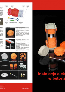 Instalacja elektryczna ukryta w betonach litych